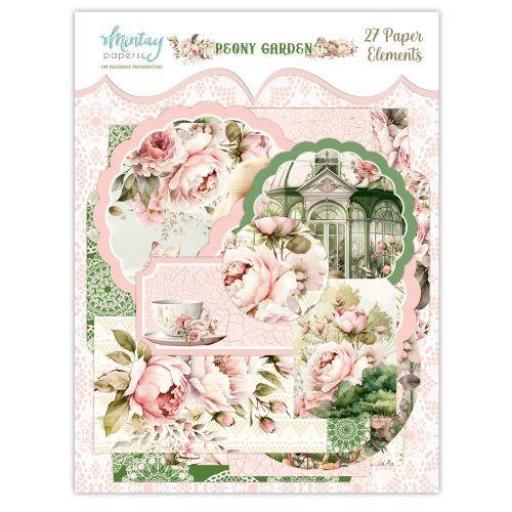 Die Cuts Elementos Peony Garden Mintay Papers