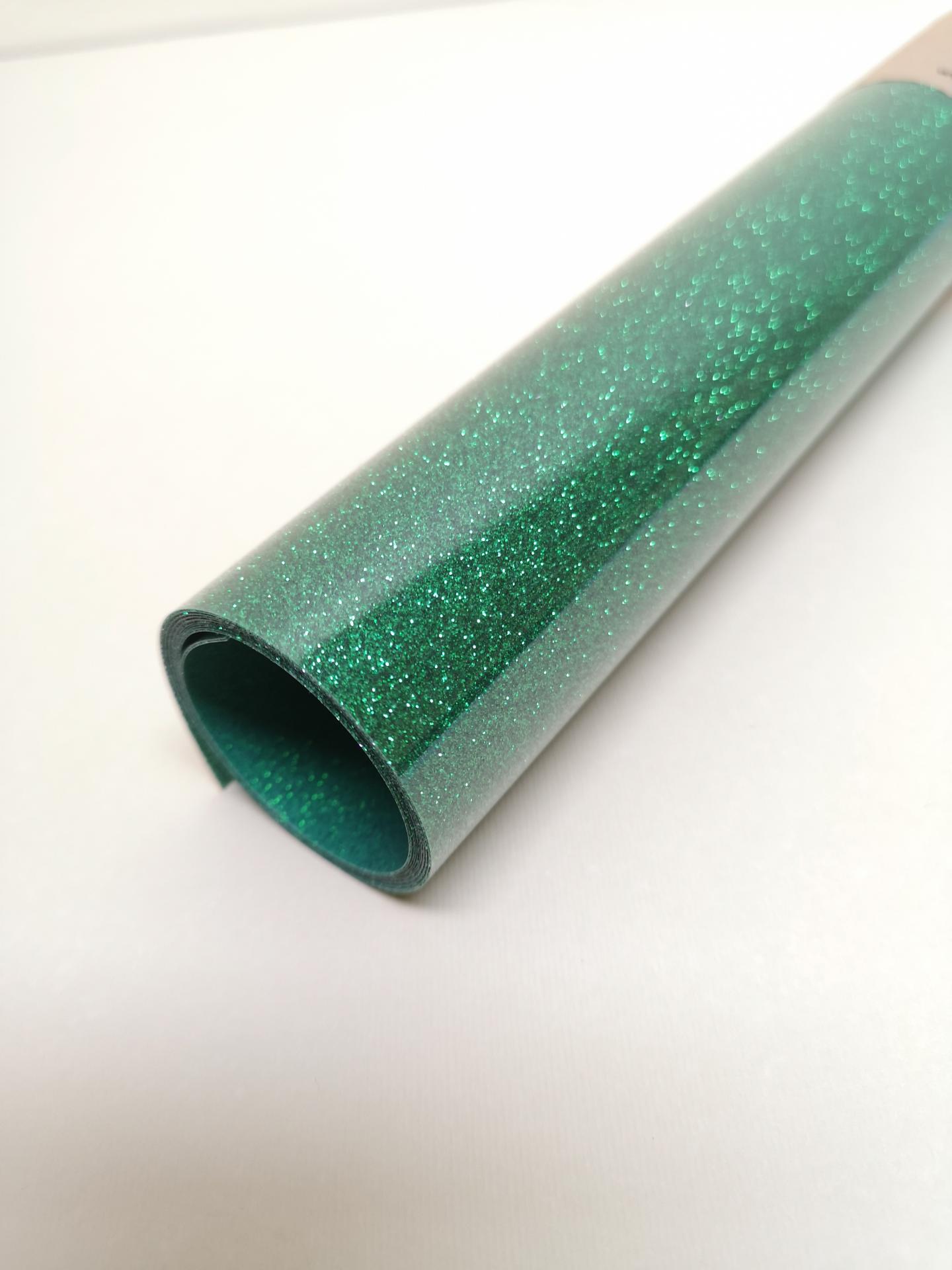 Rollo Vinilo Textil Premium One Flex Glitter Verde