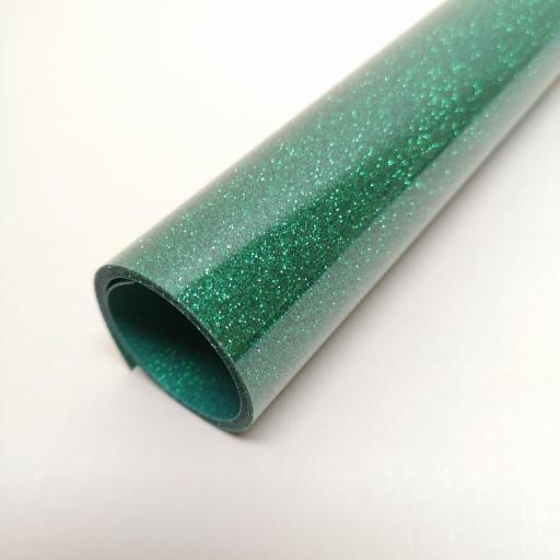 Rollo Vinilo Textil Premium One Flex Glitter Verde [0]