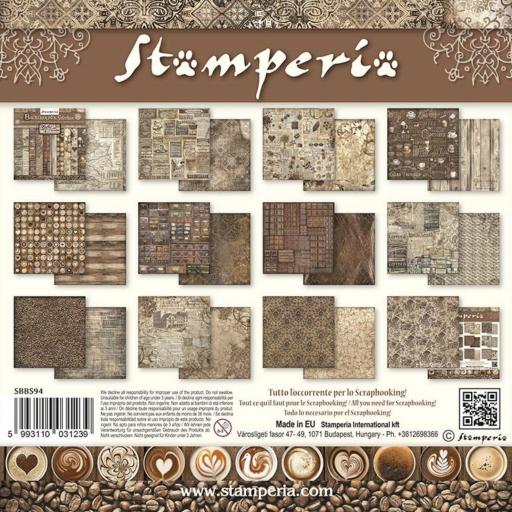 Set de Papeles Maxi Background Coffee And Chocolate  Stamperia  [3]