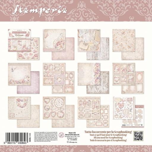 Set de Papeles Romantic Collection Romance Forever Stamperia  [3]