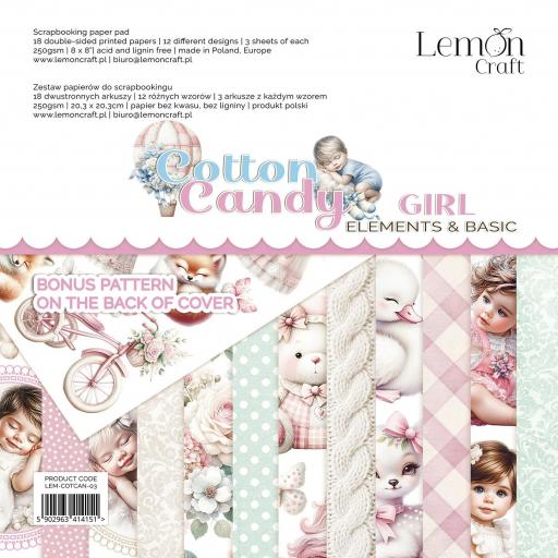 Block Cotton Candy Girl Con Elementos Para Recortar Lemoncraft [0]