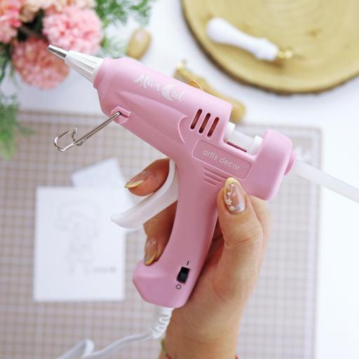 Pistola De Silicona o Termoencoladora Rosa Artis Decor By Alúa Cid