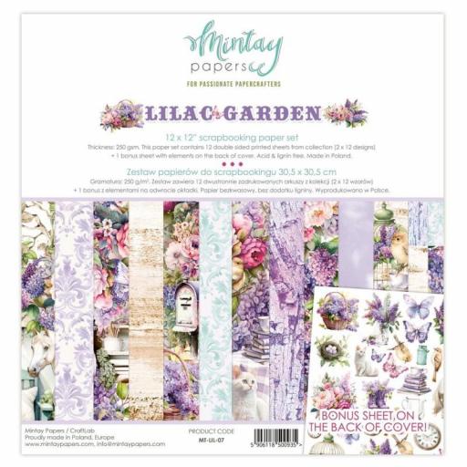 Set de Papeles Lilac Garden Mintay Papers 