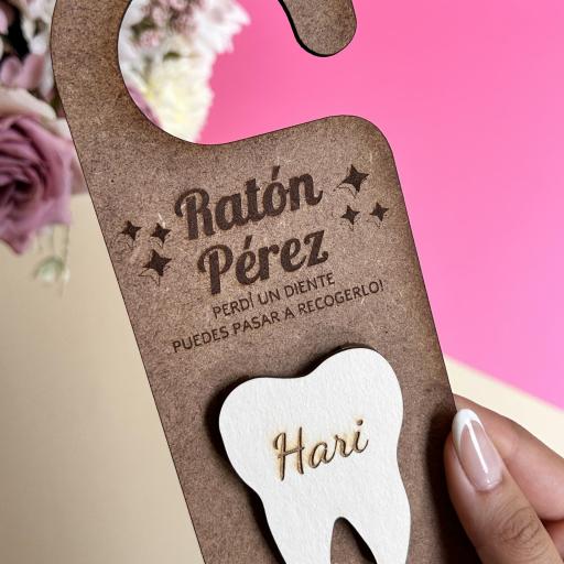 Colgador De Puerta Ratón Pérez Personalizado El Rincon Scrap  [1]