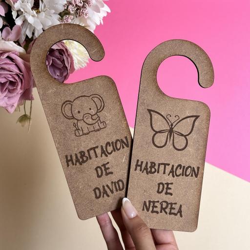 Colgador De Puerta Para Habitación Personalizado El Rincon Scrap 