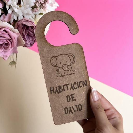 Colgador De Puerta Para Habitación Personalizado El Rincon Scrap  [2]