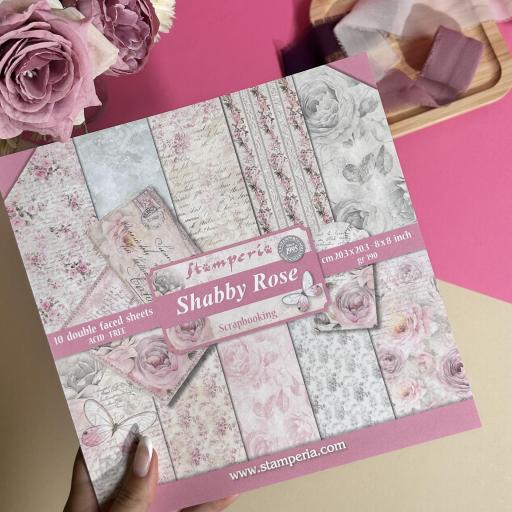 Set de Papeles Shabby Rose Stamperia 