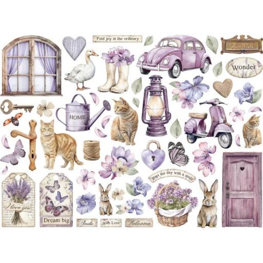 Die Cuts Lavender  Stamperia [2]