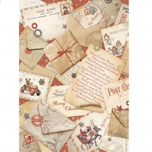 Papel De Arroz Postales Gear Up For Christmas Stamperia [2]