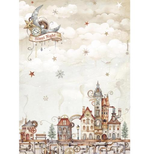 Papel De Arroz Casas Acogedoras Gear Up For Christmas Stamperia