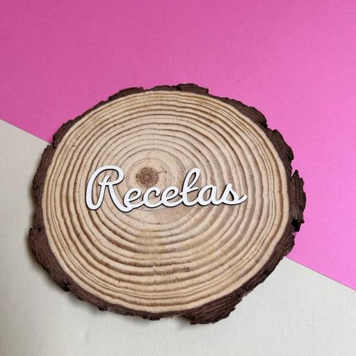 Chipboard Palabra Recetas El Rincon Scrap