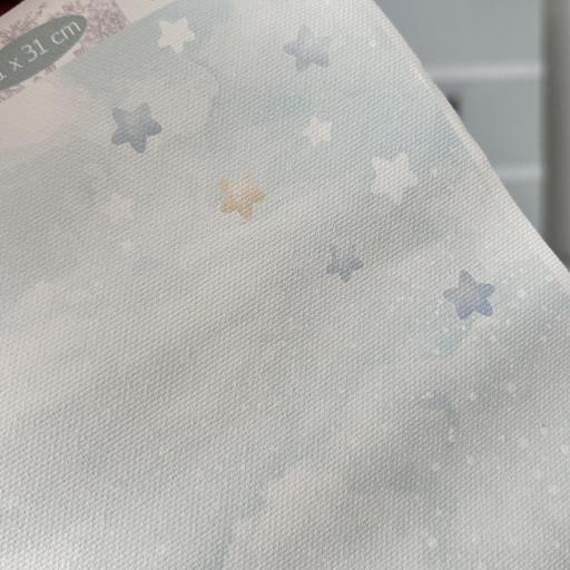 Tela de Encuadernar Nubes Y Estrellas Puro Amor Azules Dayka Trade [1]