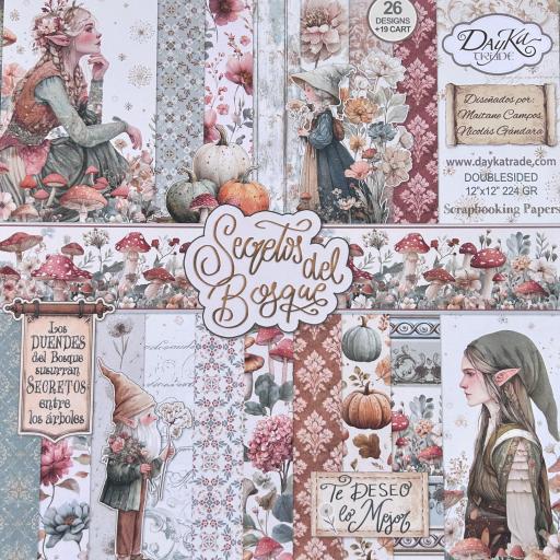 Set De Papeles Secretos Del Bosque Dayka Trade