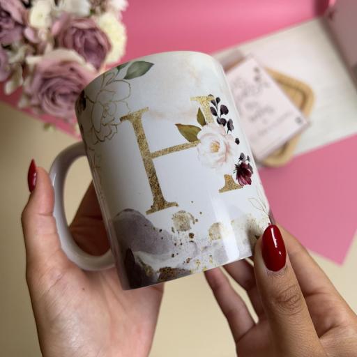 Taza Sublimada Personalizada Modelo Inicial Y Frase