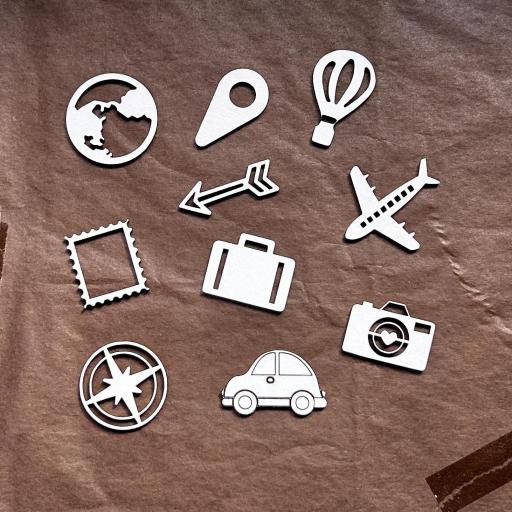 Set Chipboard Viajes El Rincon Scrap  [1]