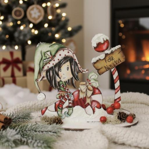Duende Navidad Madera De Chopo Hausa [0]