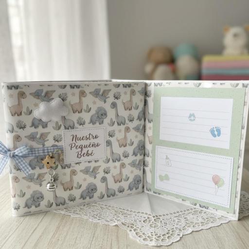 Tela de Encuadernar Dinosaurios Puro Amor Azules Dayka Trade [4]