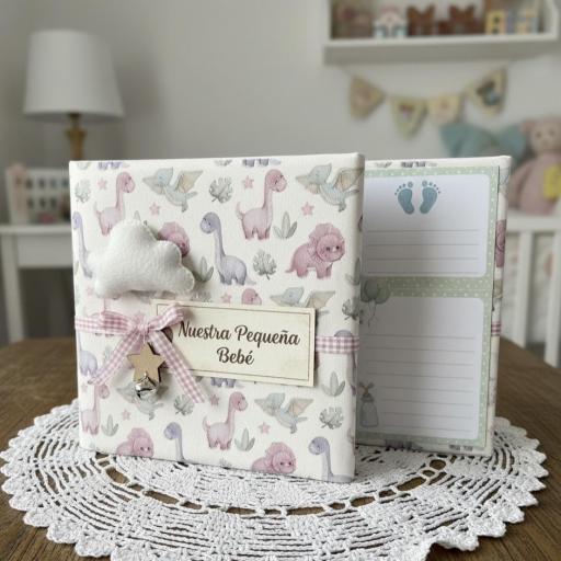 Tela de Encuadernar Dinosaurios Puro Amor Rosas Dayka Trade [4]