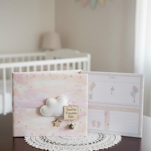 Tela de Encuadernar Nubes Y Estrellas Puro Amor Rosas Dayka Trade [6]