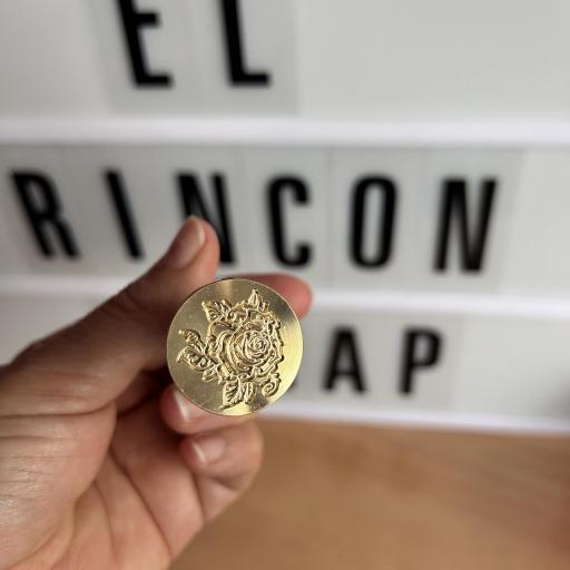 Sello De Lacre Rosa Vintage