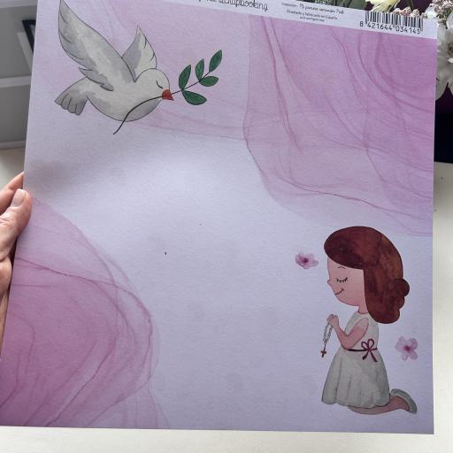 Set de Papeles Mi Primera Comunión Pink Amelie Prager  [2]