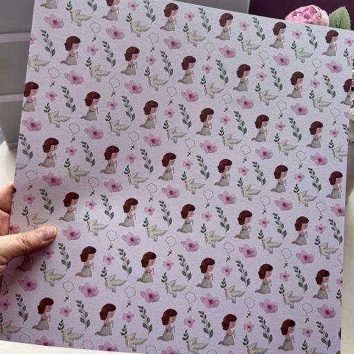 Set de Papeles Mi Primera Comunión Pink Amelie Prager  [3]