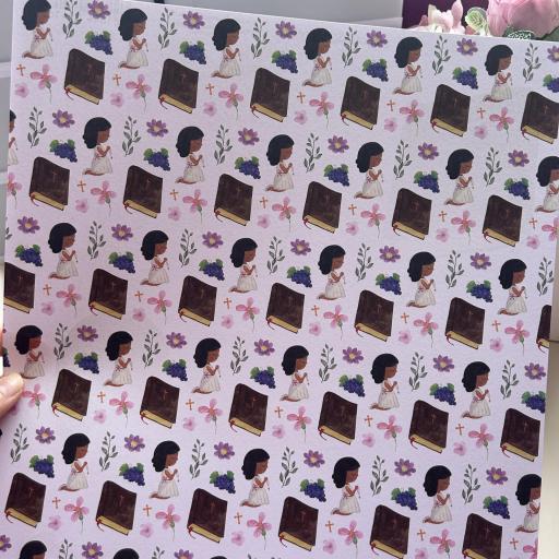 Set de Papeles Mi Primera Comunión Pink Amelie Prager  [7]