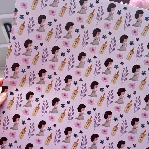 Set de Papeles Mi Primera Comunión Pink Amelie Prager  [5]