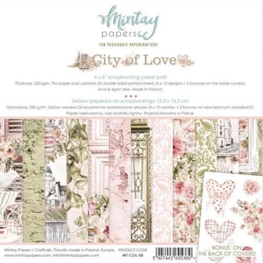 Set de Papeles City Of Love Mintay Papers