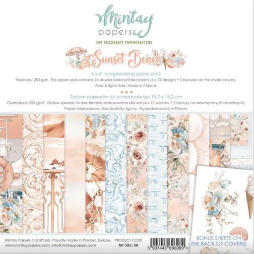 Set de Papeles Sunset Beach Mintay Papers 