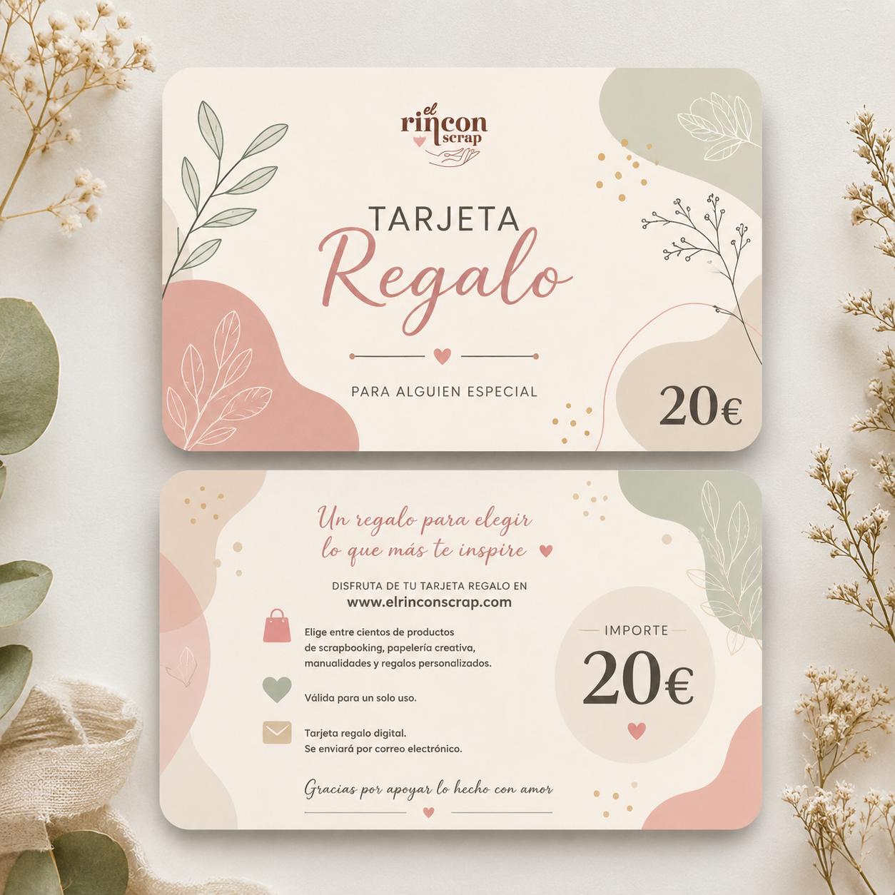 Tarjeta Regalo 20€ EL Rincon Scrap