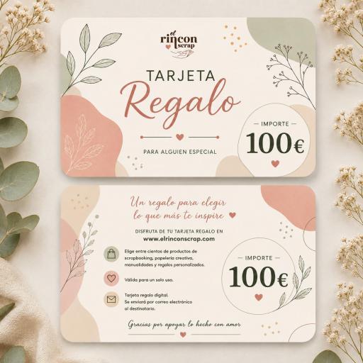 Tarjeta Regalo 100€ EL Rincon Scrap