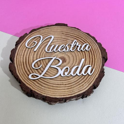 Chipboard Palabras Nuestra Boda