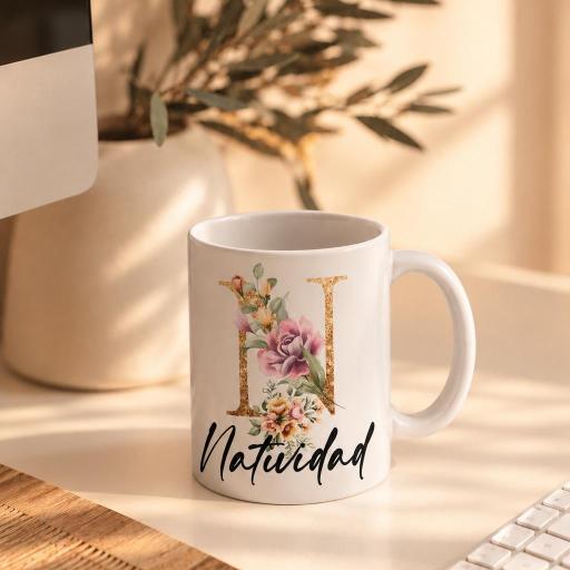 Taza Inicial Con Nombre Personalizada