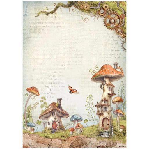 Papel De Arroz Casas De Setas Hidden Grove Stamperia