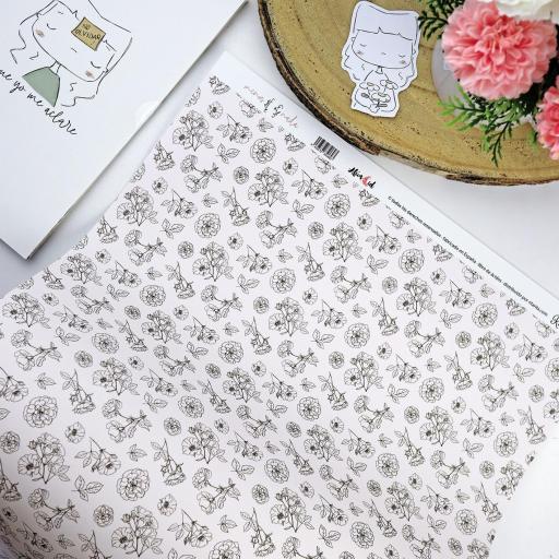 Papel Laminado Camelias Menos Es Nada Alúa Cid