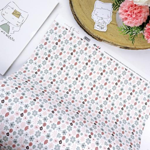 Papel Laminado Campo De Flores Menos Es Nada Alúa Cid