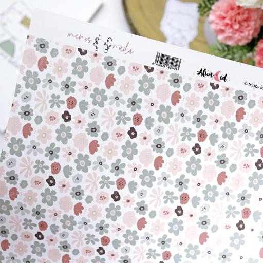 Papel Laminado Campo De Flores Menos Es Nada Alúa Cid [1]