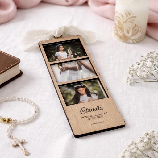 Marco de Madera Comunión Estilo Fotomatón [0]