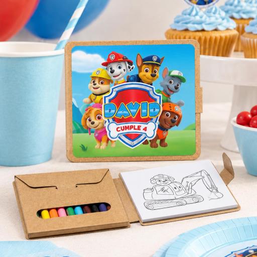 Set de Libro para Colorear y Pinturas Personalizado para Fiestas [0]