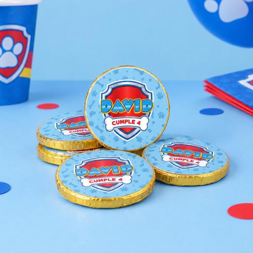 Monedas de Chocolate Personalizadas