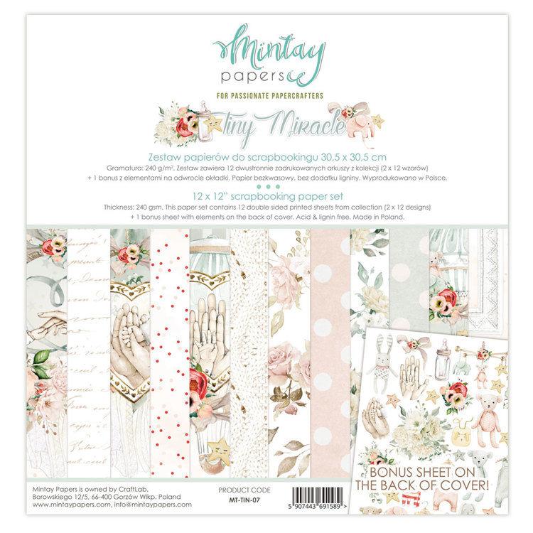 Set De Papeles Tiny Miracle Mintay Papers
