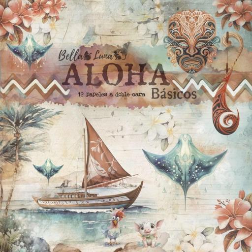 Set de Papeles Aloha Básicos BellaLuna Crafts