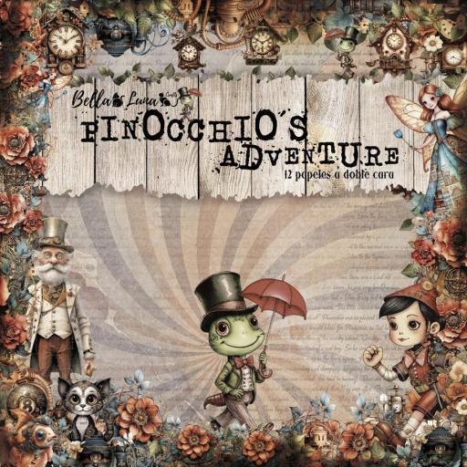 Set de Papeles Pinocchio´s Adventure BellaLuna Crafts