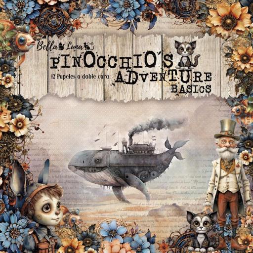 Set de Papeles Pinocchio´s Adventure Básicos BellaLuna Crafts