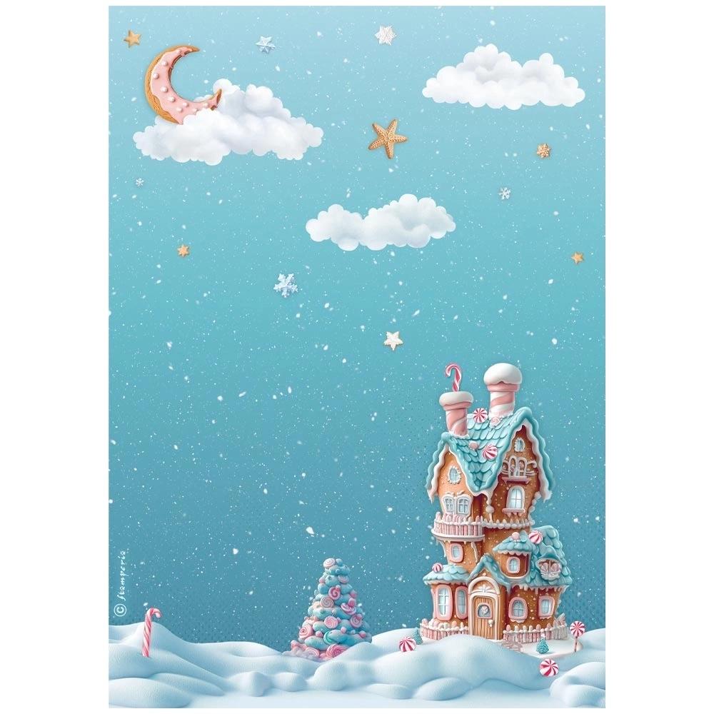 Papel De Arroz La Casita De Mazapán Candy Christmas Stamperia