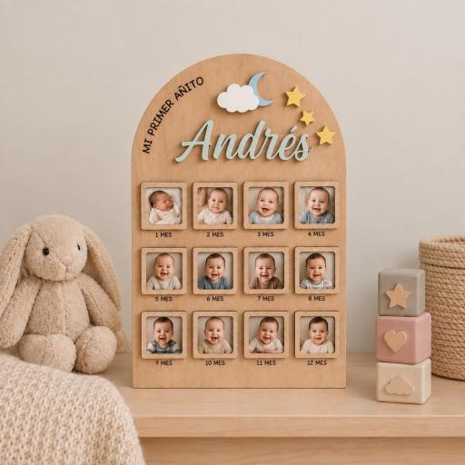 Tablero Mi Primer Añito Personalizado