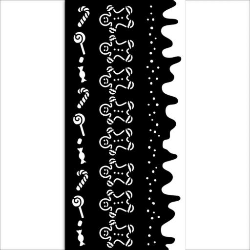 Stencil Bordes Candy Christmas Stamperia  [1]