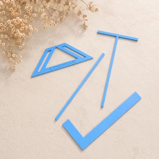 Set de Reglas Para Encuadernación El Rincon Scrap